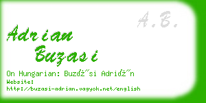 adrian buzasi business card